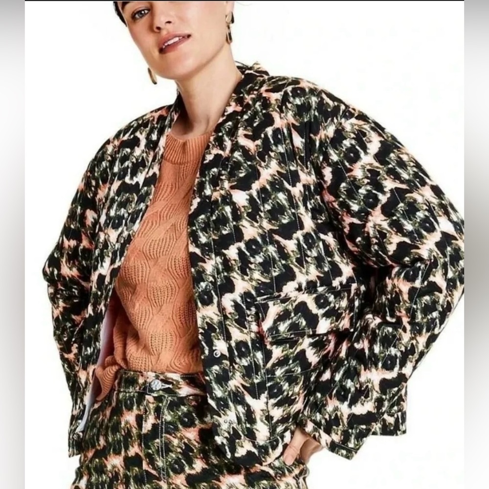 RACHEL COMEY FOR TARGET Animal Print Quilted Jacket / Size: XS / Fall